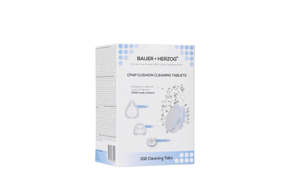 Compresse per la pulizia dei cuscinetti della maschera CPAP Bauer + Herzog