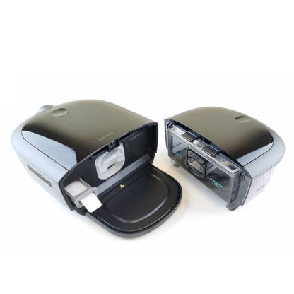 Philips DreamStation 2 Auto CPAP Advanced mit Luftbefeuchter und integriertem 4G Mobilfunkmodem.