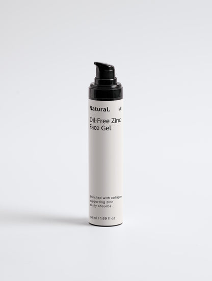 Naturale. Gel viso allo zinco senza oli.