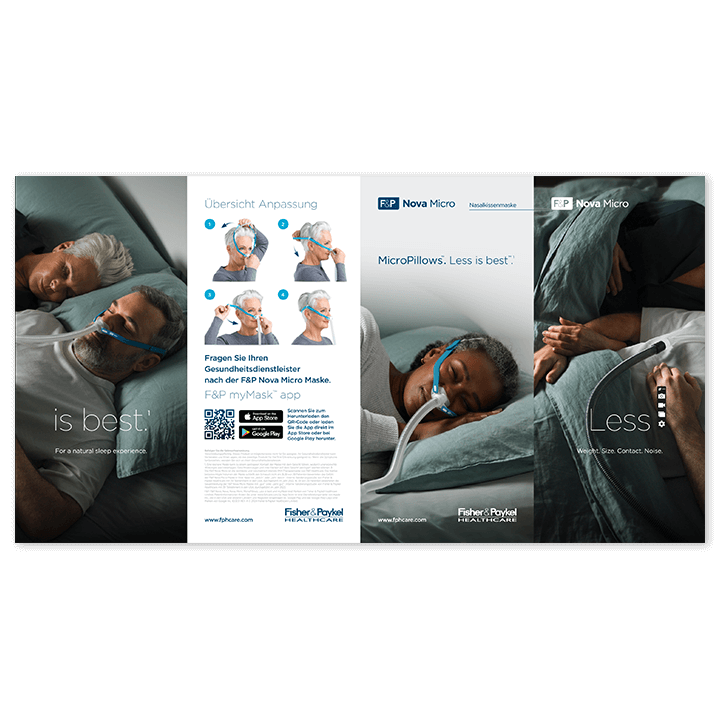 Fisher & Paykel Nova Micro Maske Nasenpolstermaske S, M L oder Fit Pack-