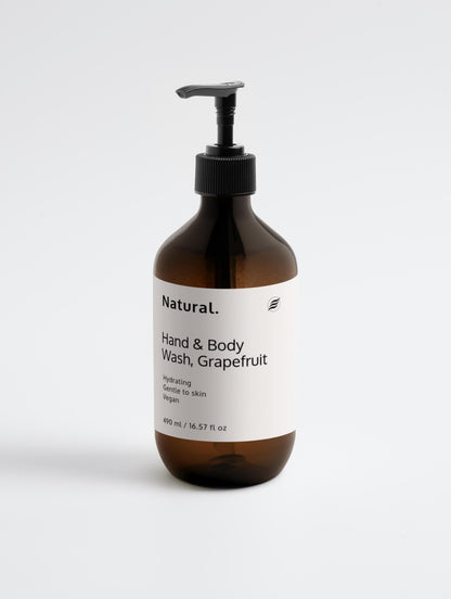 Naturlig. Hånd- og kropsvask, Grapefrugt