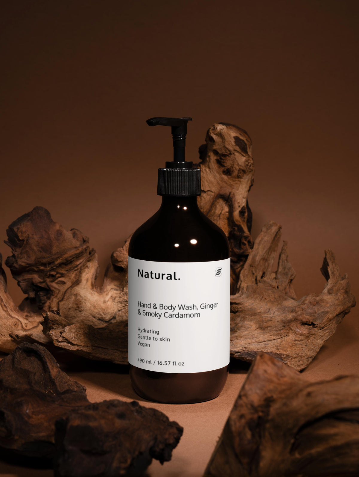 Natural. Hand & Body Wash, Ginger & Smoky Cardamom