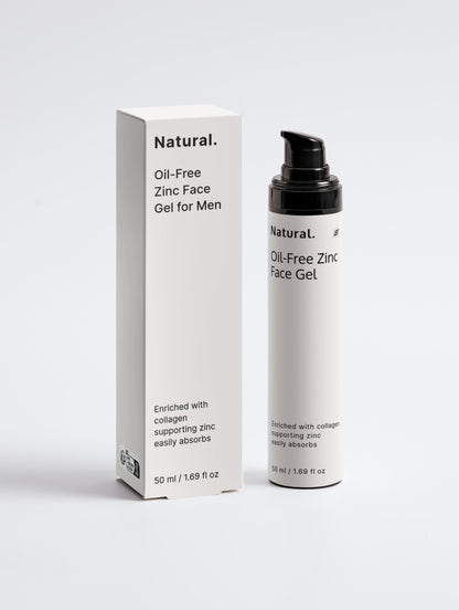 Naturale. Gel viso allo zinco senza oli.